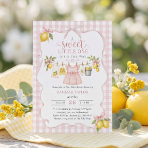 Invitation Fête prénatale au citron