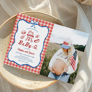 Invitation Fête Prénatale Bébé-Q Fête Prénatale Photo du 4 ju