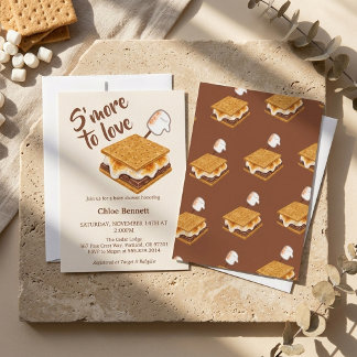 Invitation Fête Prénatale Bébé sous la neige S'more To Love