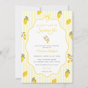 Invitation Fête Prénatale Citron On Attend Avec Impatience De