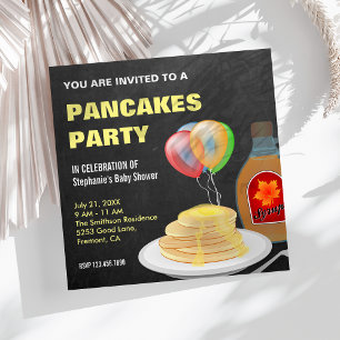 Invitation Fête Prénatale Crêpes Et Pyjamas