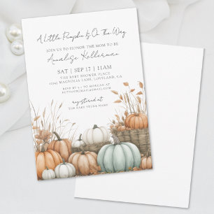 Invitation Fête prénatale d'automne au jardin de citrouilles