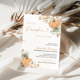 Invitation Fête Prénatale d'Automne   Boho Un Petit Citrouill