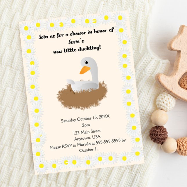 Invitation Fête Prénatale de Maman Canard (Créateur téléchargé)