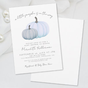 Invitation Fête Prénatale de Petit Garçon Citrouille