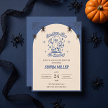 Fête prénatale Halloween Vintage Little Boo arrive