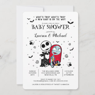 Invitation Fête prénatale pour Jack et Sally