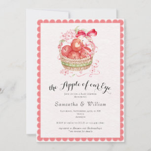 Invitation Fête Prénatale Rustique Apple Of Our Eye Récolte D