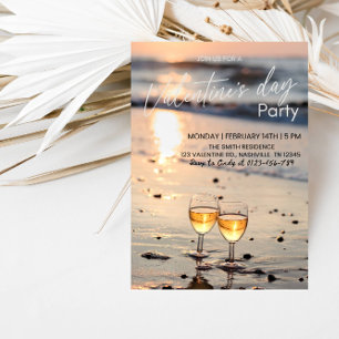 Invitation Fête romantique de la Saint-Valentin - Cœur et Amo