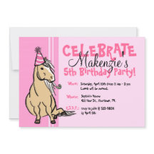 Fête rose Pony Girls Anniversaire