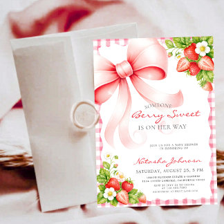 Invitation Fête Rose Préparée Bébé Doux Fleurie Baby Shower