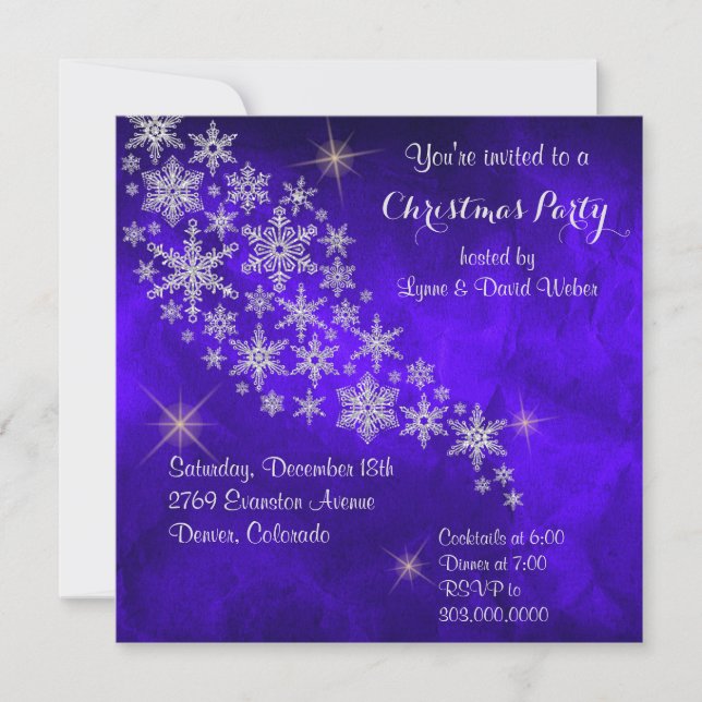 Invitation Fête royale de Noël de la Flèche-neige (Devant)