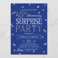 Fête surprise pour les 45 ans paillettes et confet