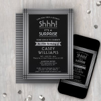Fête surprise pour un anniversaire Chut ! Élégant 