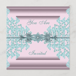 Invitation Fête tenue cravate noire rose turquoise bleu