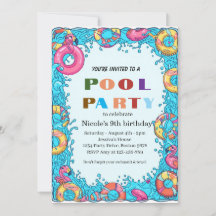 Fête tropicale au bord de la piscine pour les 9 an