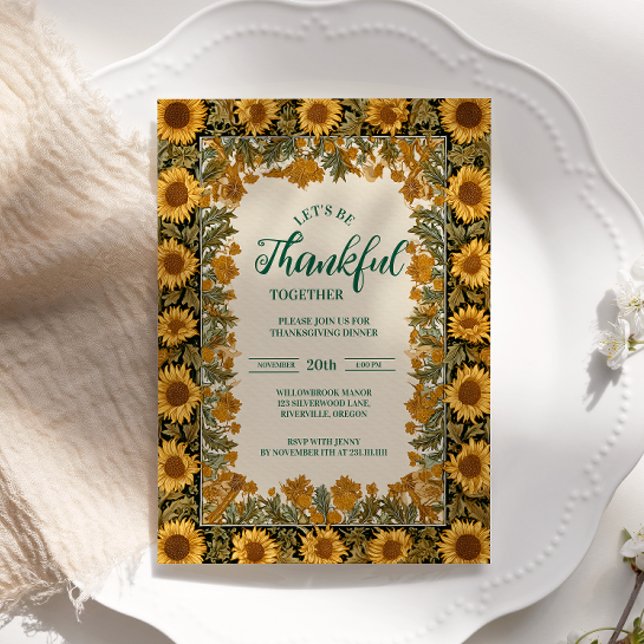 Invitation Fête vintage de Thanksgiving (Créateur téléchargé)