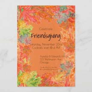 Invitation Fêter l'Action de l'Amitié (Thanksgiving)