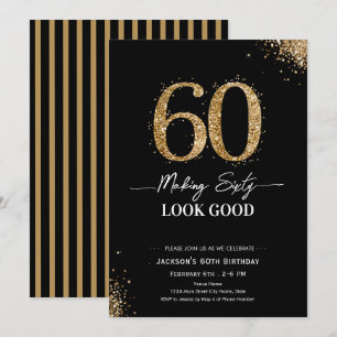 Invitation Fêter les 60 ans avec élégance