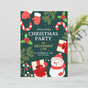 Invitation Fêter Noël de la Joyeuse Saison