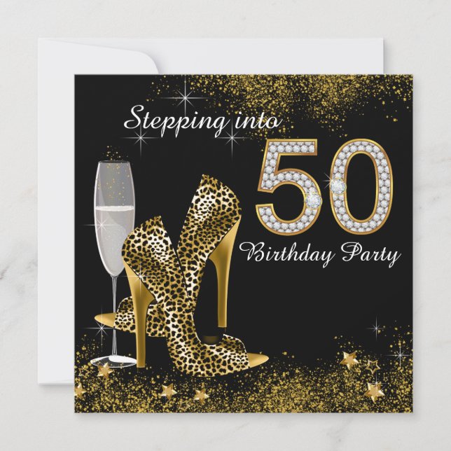 Invitation Fêter ses 50 ans (Devant)