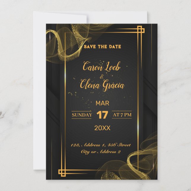 Invitation Fêtes élégantes (Devant)