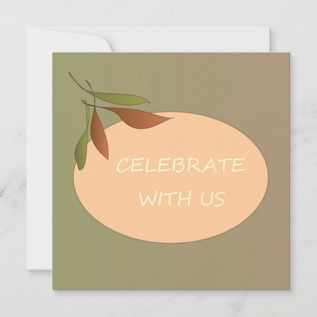 Invitation Fêtez Avec Nous >Carte d'invitation tendance (Devant)