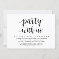 Fêtez avec nous, dîner de mariage en fuite dansant