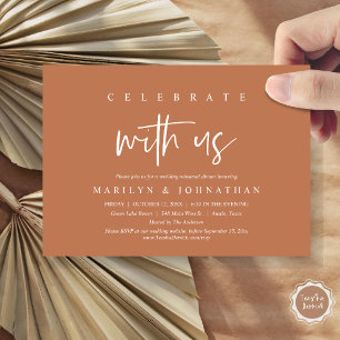Invitation Fêtez Avec Nous, Mariage Rehearsal Party
