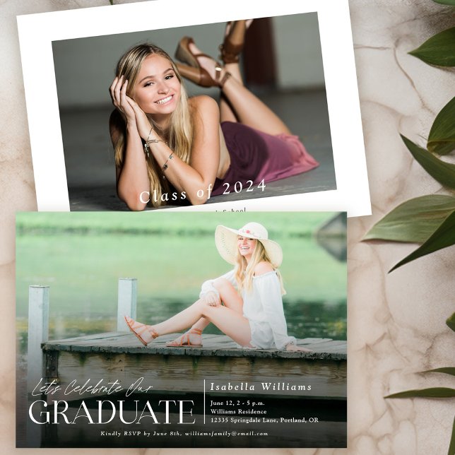 Invitation Fêtez le Graduate Photo Graduation Party (Créateur téléchargé)