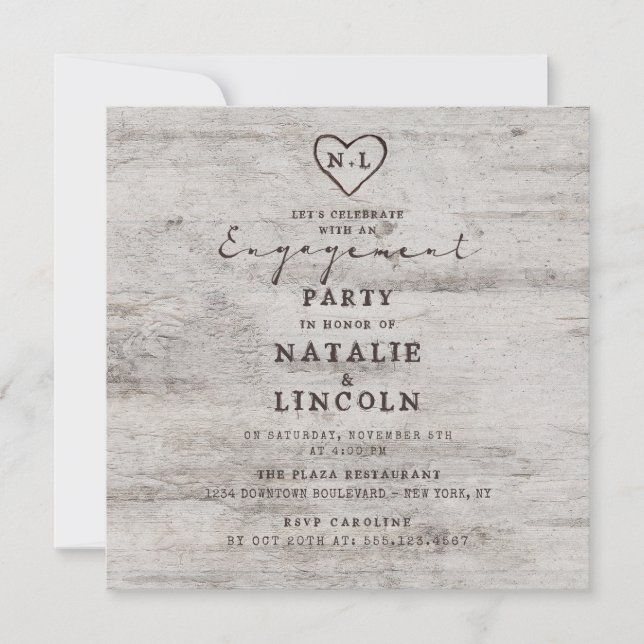 Invitation Fêtons la fête de l'engagement (Devant)