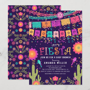 Invitation Fêtons le Baby shower Fiesta
