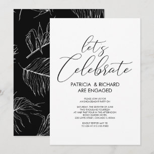 Invitation Fêtons le Simple Chic Engagement Party