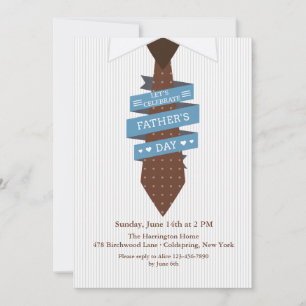 Invitation Fêtons l'invitation à la Fête des pères