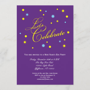 Invitation Fêtons l'invitation du Nouvel An