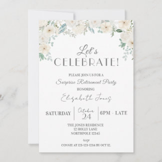 Invitation Fêtons ! Parti de retraite surprise