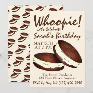 Invitation Fêtons ! Whoopie Pies fête d'anniversaire