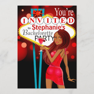 Invitation Feu de la Bachelorette de Las Vegas