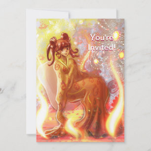 Invitation Feu Geisha