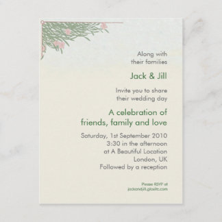 Invitation Feuillage 4.25x5.5