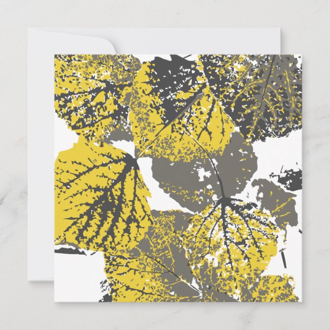 Invitation feuille aspen (Devant)