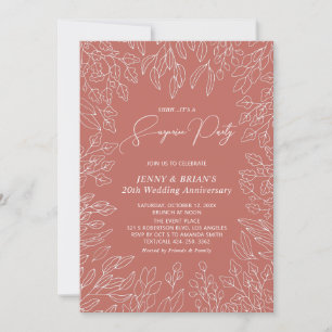 Invitation Feuille d'automne   Anniversaire Mariage de automn