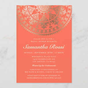 Invitation Feuille d'or faite sur commande d'invitations de
