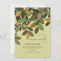 Invitation Feuille en cascade
