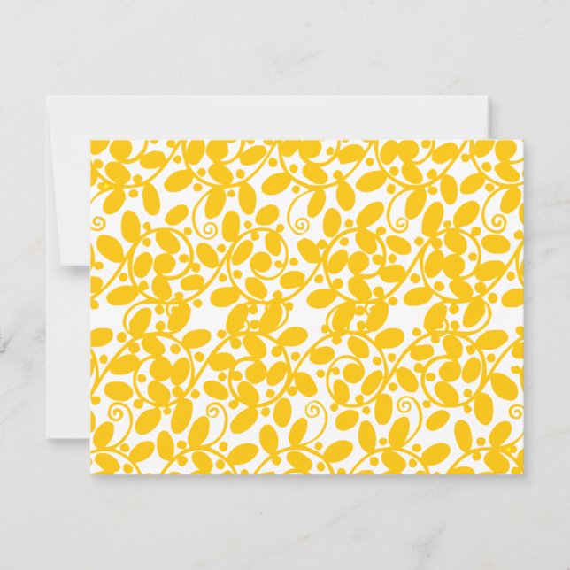 Invitation Feuille jaune (Devant)