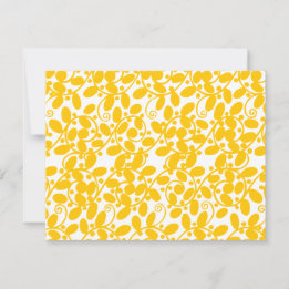 Invitation Feuille jaune