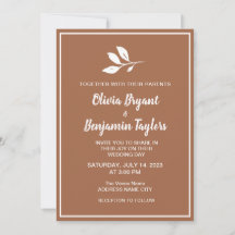 Feuilles blancs simples. Mariage officiel en terre