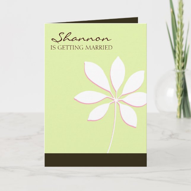 Invitation Feuilles chic (Devant)