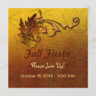 Invitation Feuilles d'automne