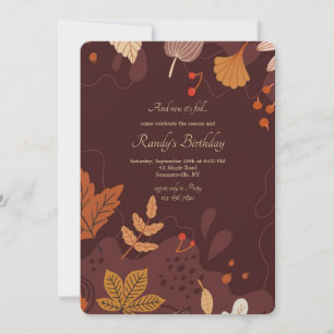 Invitation Feuilles d'automne